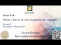 Graphing Systems of Inequalities