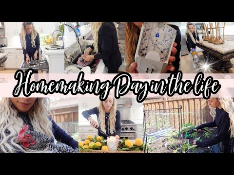 CLEAN, DECORATE AND GARDEN WITH ME // FAST DAILY HOME TIDY WITH ME // PRODUCTIVE  HOUSE CLEANING