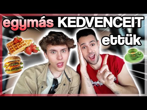 $ Egymás KEDVENC KAJÁIT ettük Zsomborral! 🍔🍦 $