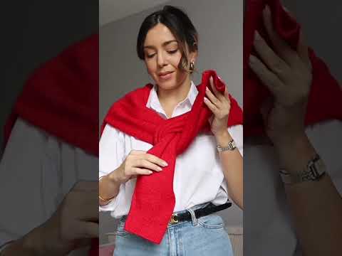 Astuce pour nouer son pull sur les épaules