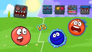 Red Ball 4 Vs Orange Tomato Ball  Vs Blue Basket Ball Epic Boss Battle Gameplay