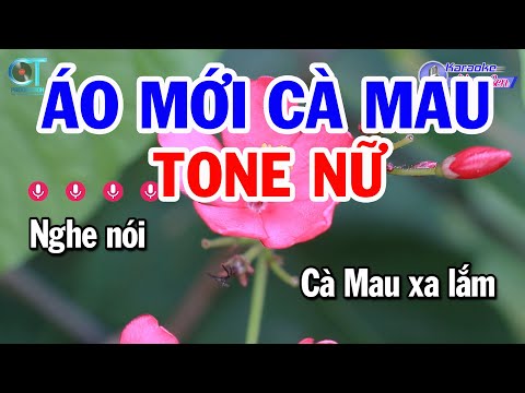 Karaoke Áo Mới Cà Mau Tone Nữ ( Fm ) Nhạc Sống Mới || Karaoke Đồng Sen