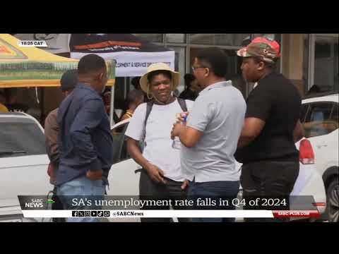 SA's unemployment rate falls in Q4 of 2024