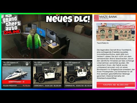 6 neue Fahrzeuge & neue TEXTILFABRIK in GTA 5 ONLINE❗️Alle Infos zum Agent of Sabotage DLC Update!