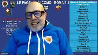 Le Pagelle di Como Roma 2-1, del 15 Marzo 2026