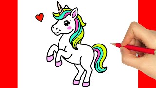 HOW TO DRAW A UNICORN EASY