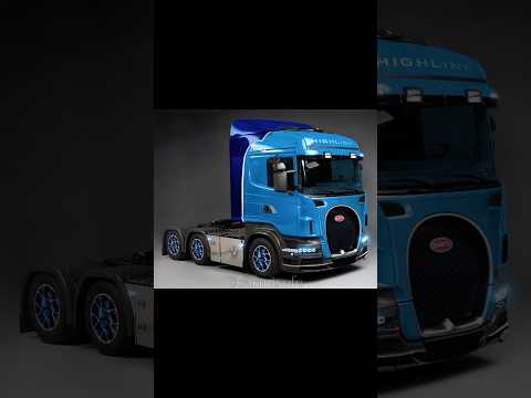 Bugatti Chiron + Scania🚘#bugatti #carmix #edit