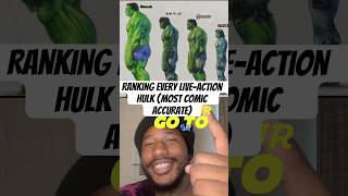 Ranking Every Live-Action Hulk (Most Comic Accurate)#shorts #hulk #marvel