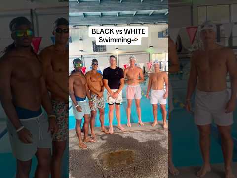BLACK vs WHITE SWIMMING!!