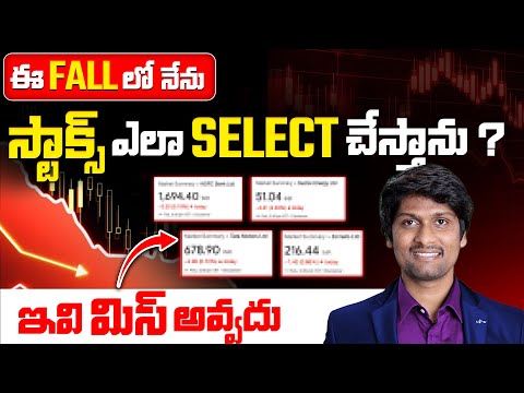 Stock Market FALL లో స్టాక్స్ ఇలా Select చేస్తాను