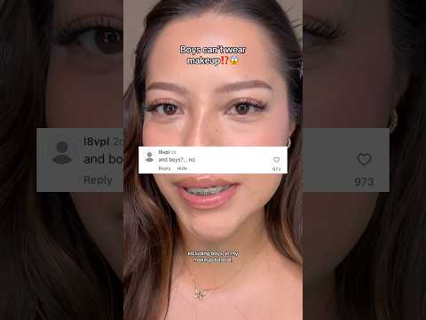 It makes me sad to see men getting bullied online for wearing make up. My page is a safe space! ❤️