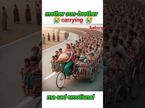 Ma son-brother cycle rider Sad 😭 carrying emotional shorts | cycle riding ma son-brother #shorts