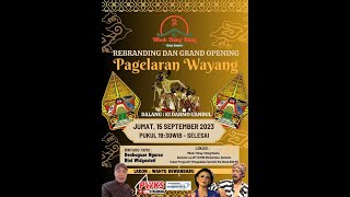 Rebranding Mbok Thing Thing (Resto Sentolo) & Pagelaran Wayang Kulit Dalang Ki Darmo Gandul