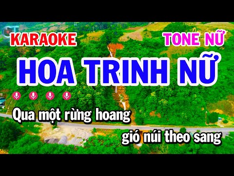 Karaoke Hoa Trinh Nữ Tone Nữ Nhạc Sống Trữ Tình Bolero Hay