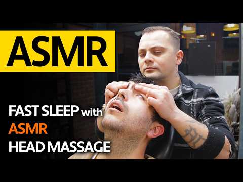 INCREDIBLE Real Barber Shop Experience | ASMR HEAD MASSAGE FOR DEEP SLEEP