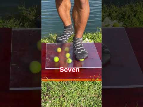 How many apples do you need to stand up?!#apple #shortvideo #shorts
