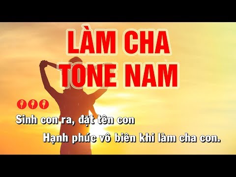 Làm Cha Karaoke Tone Nam | Beat Phối Chuẩn | HTKB MUSIC