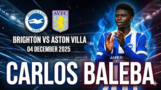 Carlos Baleba vs Aston Villa (matchweek 14, December 2025)