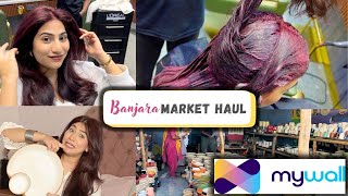 Banjara Market To Getting Hair Colour Done @mywallofficial  | Anishka Khantwaal |