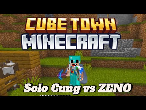 MINECRAFT CUBE TOWN Tập 5: Zeno Mở Đấu Trường Cung Thủ, Solo Bắn Siêu Dính