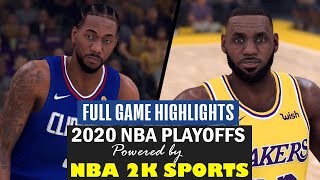 2020 NBA PLAYOFFS l Round 1 l GAME 2: Los Angeles Clippers @ Los Angeles Lakers