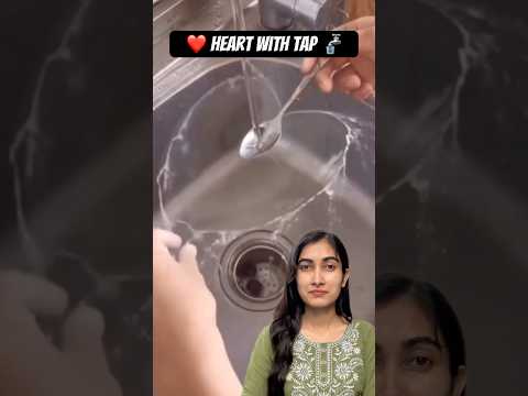 Heart โค๏ธ with tap ๐ฐ water || KaRiPieEast #shorts