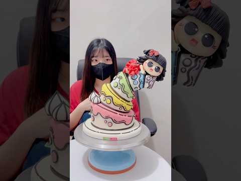 Kenapa kuenya kok bengkok gini ya?? #cake #cakedecorating #kueulangtahun #lionicake