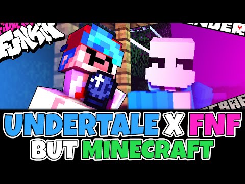 Friday Night Funkin' UNDERTALE X FNF BUT MINECRAFT LAZYBONES