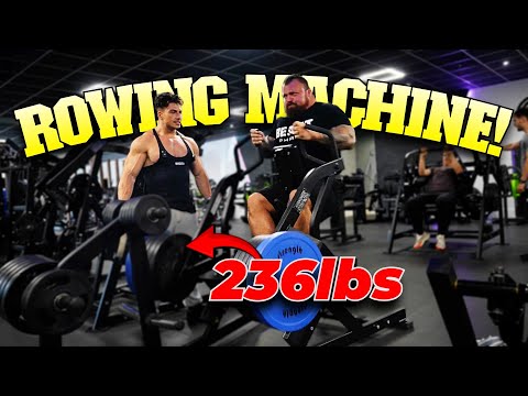 Eddie Hall Johny Münster Rowing Gym Session