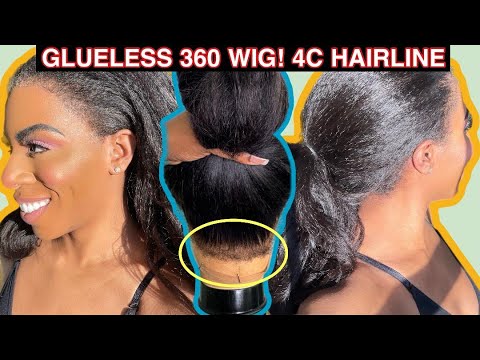 DITCH your OLD METHOD! NEW, EASY WAY TO INTALL A 360 WIG ON YOURSELF! NEW GLUELESS INVISI-STRAP CAP