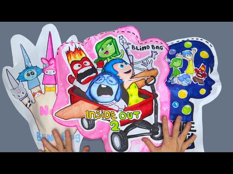 🌸Paper diy🌸INSIDE OUT 2 Large blind bags unboxing!ASMR|DIY