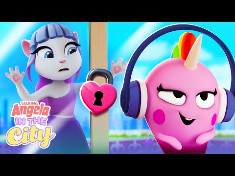 🤦‍♀️😅 Locked Out on the Balcony! | Talking Angela: In the City | Cartoons for Kids