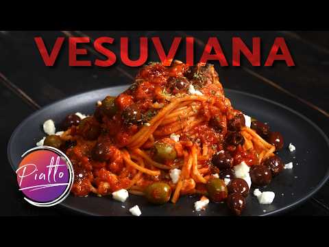 Spaghetti alla Vesuviana - un Esplosione di Sapori! ❤️‍🔥😋