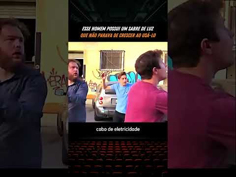 Esse homem possui um sabre de luz que não parava de crescer #shorts #filmes