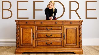 Orange to GLAM Furniture Makeover!