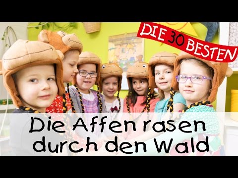 👩🏼 Die Affen rasen durch den Wald - Singen, Tanzen und Bewegen || Kinderlieder