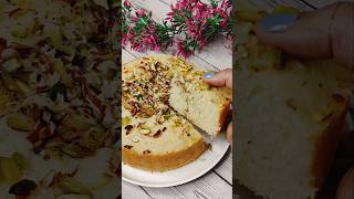 Ghee Suji Cake Recipe 🎂  Eggless tea time cake recipe 😋 #shorts #youtubeshorts #cake #gheesujicake