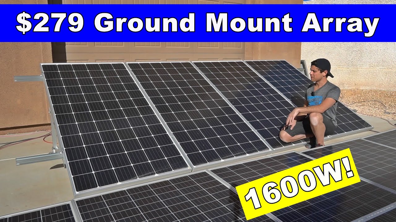 9 Ground Mount Solar Array – DIY Friendly!