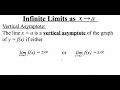 Exploring Infinite Limits as x Approaches a