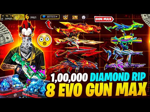 ALL EVO GUNS MAX 1 LEVEL TO 7 LEVEL || FREE FIRE EVENT || FF NEW EVENT || ALL EVO GUNS FREE FIRE MAX