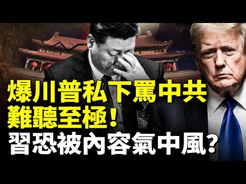 爆川普私下罵中共難聽至極！習近平恐被氣中風 # 時事聚焦