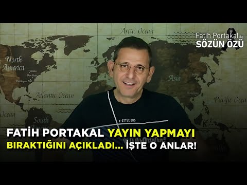 FATİH PORTAKAL YAYIN YAPMAYI BIRAKTIĞINI AÇIKLADI! İŞTE O ANLAR...