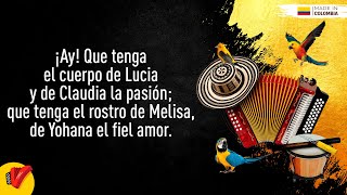 Así La Quiero Yo, Los Diablitos, Video Letra - Sentir Vallenato
