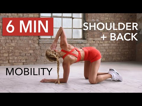 6 MIN UPPER BODY Mobility + Stretch I Back, Shoulder + Spine / fix your posture + pain