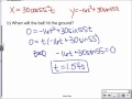 Projectile Motion Concepts and Calculations