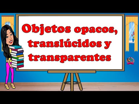 Objetos opacos, traslúcidos y transparentes