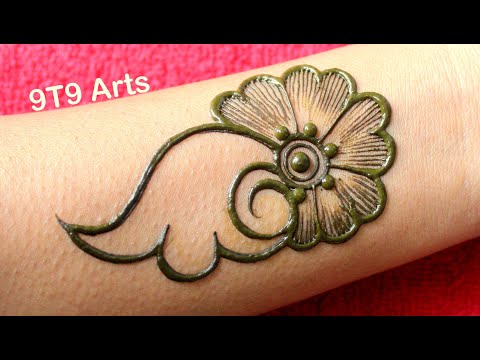 New Easy Mehndi Design for Beginners | Shaded Arabic Mehndi Design | Mehandi ka design
