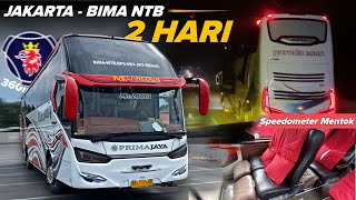 JAKARTA - BIMA NTB 2 HARI SAJA ? Trip Naik Bus Pemain Baru Prima Jaya Jakarta - Bima #2