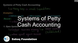 Systems of Petty Cash Accounting