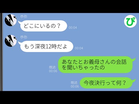 【LINE】同居の夫「今夜決行で」義母「わかったわ」→会話を聞いてしまった私は震えあがって家を飛び出した…【スカッと修羅場】